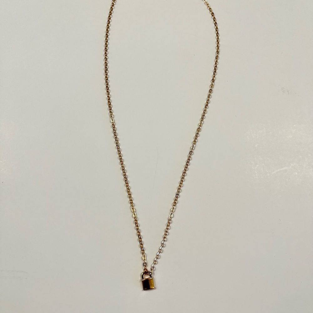 Locked In Love Gold-Plated Necklace - Picture 4 of 4